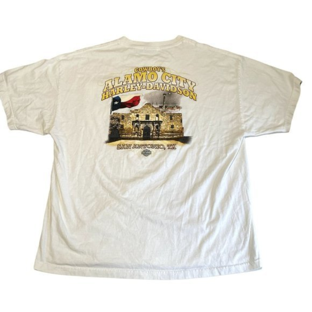 HARLEY-DAVIDSON POCKET‎ TEE SAN ANTONIO ALAMO CITY SIZE 2XL B1
